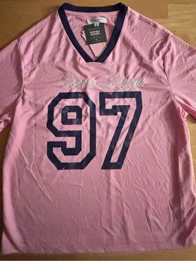 Pink 'Soccer League 97' V-Neck Jersey